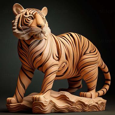 3D model Cinderella tigress famous animal (STL)